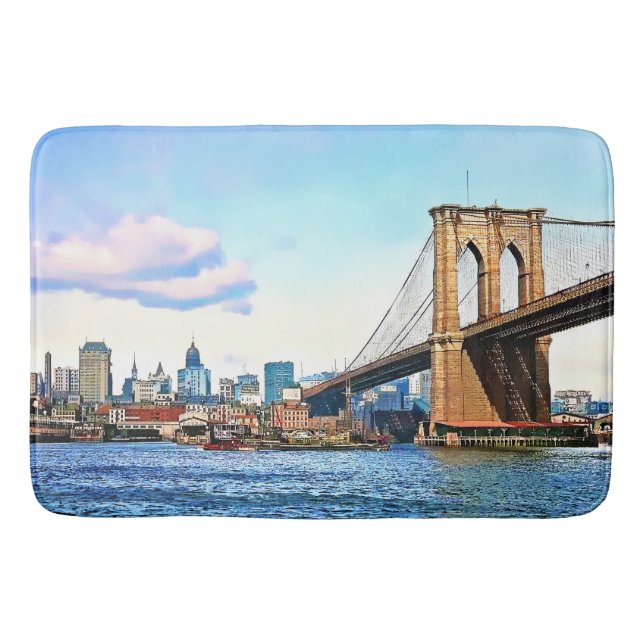 Tapis De Bain Culée new-yorkaise du pont de Brooklyn (Devant)