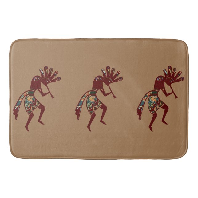 Tapis De Bain Culture amérindienne - Danse Kokopelli 3 (Devant)