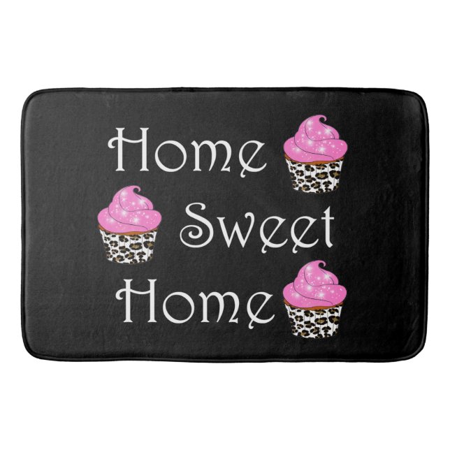 Tapis De Bain Cupcake "Home Sweet Home" (Devant)