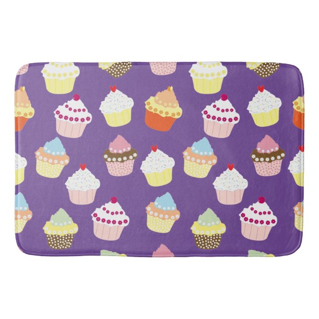 Tapis De Bain Cupcakes Delicious Decorated Birthday (Devant)