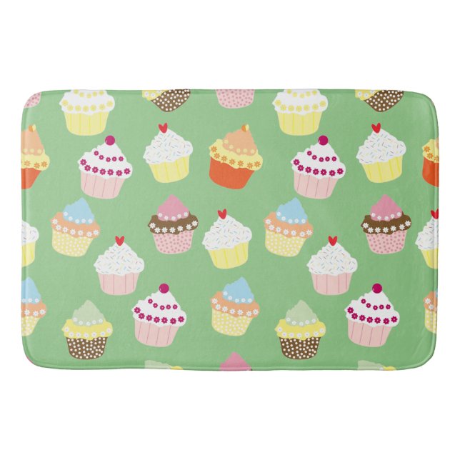 Tapis De Bain Cupcakes Delicious Decorated Birthday (Devant)