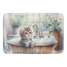 Cute Bubbly Kitten Temps de bain