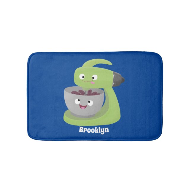 Tapis De Bain Cute cake mixer cuisine appareil dessin animé (Devant)