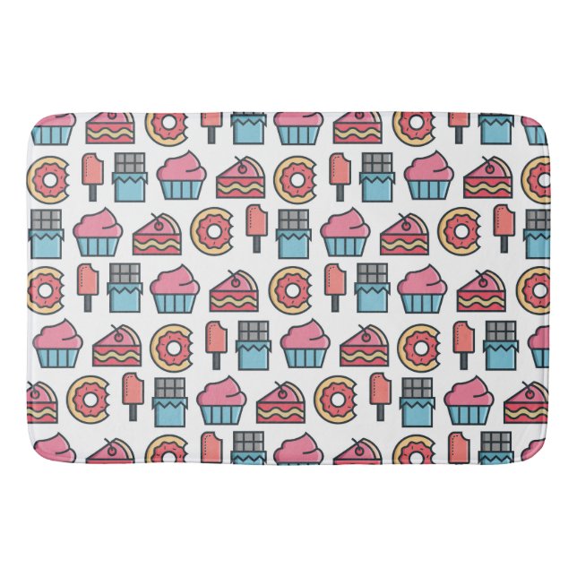 Tapis De Bain Cute Cakes and Desserts (Devant)