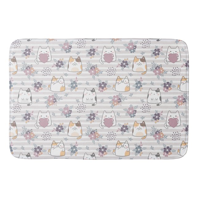 Tapis De Bain Cute cat pattern (Devant)