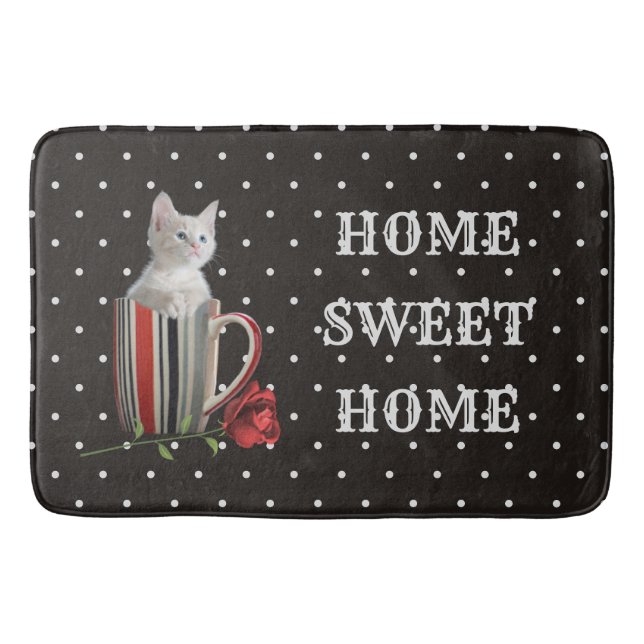 Tapis De Bain Cute Chat Kitten Animaux de compagnie Amateurs Cad (Devant)