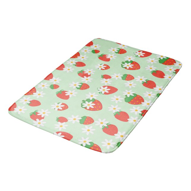 Tapis De Bain Cute Daisy Flower Motif de Noël (Angle)