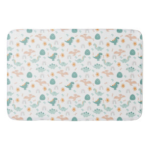 Tapis De Bain Cute Dino Aventure Motif enfants Salle de bain Déc