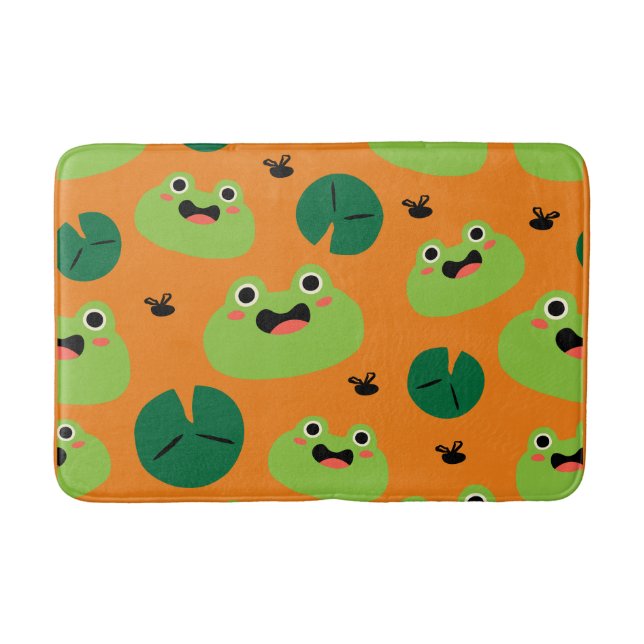 Tapis De Bain Cute grenouilles & Lily Pads (Devant)
