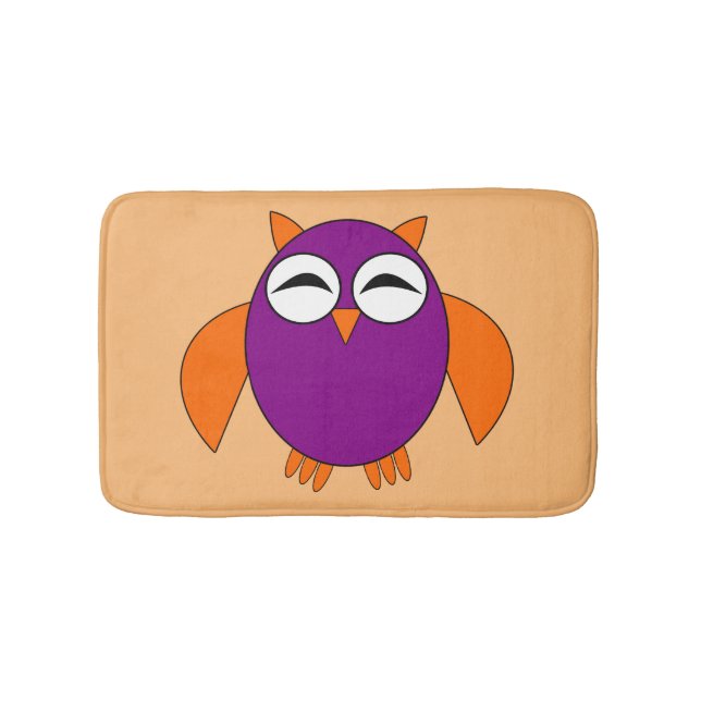 Tapis De Bain Cute Halloween Chouette Mat Bain (Devant)