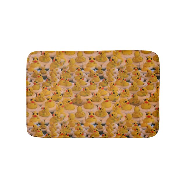 Tapis De Bain Cute Jaune Canards en Caoutchouc Motif (Devant)