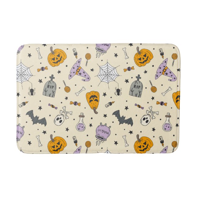 Tapis De Bain Cute Motif Halloween (Devant)