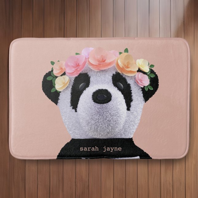 Tapis De Bain Cute Panda Ours Animal Personnalisé Pêche Fille Ma (Créateur téléchargé)