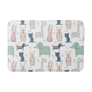 Tapis De Bain Cute Pastel Baby Motif animal