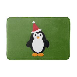 Tapis De Bain Cute Père Noël Penguin