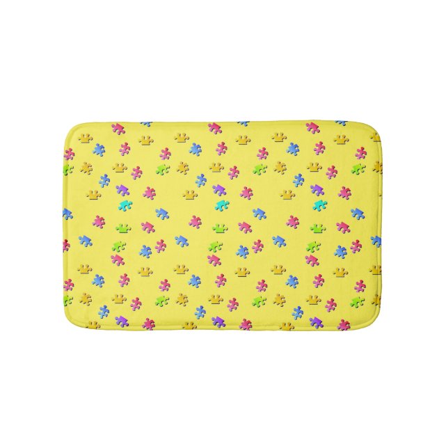 Tapis De Bain Cute pièce de pièce de bain de Puzzle (Devant)