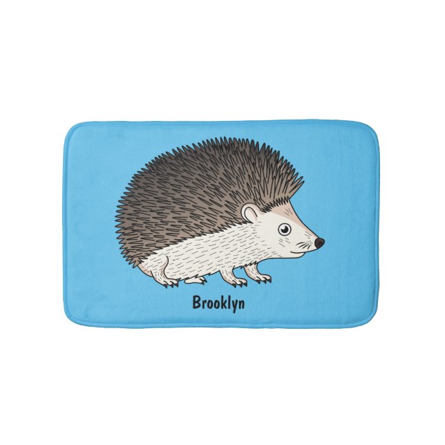 Tapis De Bain Cute prickly hedgehog cartoon (Devant)