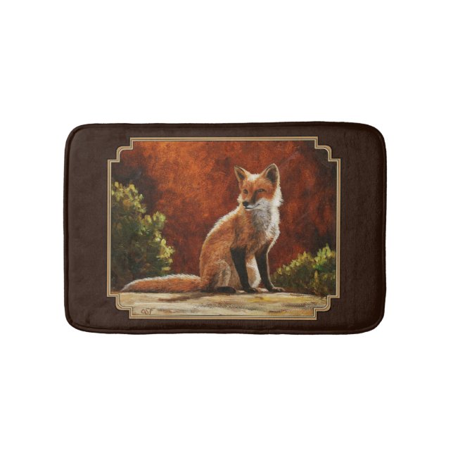 Tapis De Bain Cute Red Fox (Devant)