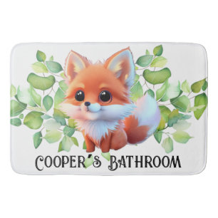Tapis De Bain Cute renard dessin bois animaux forêt amis de la f