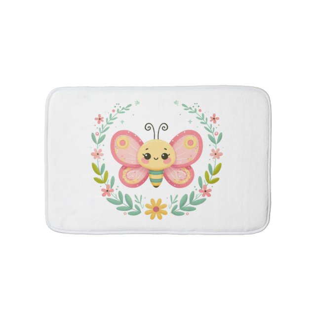 Tapis De Bain Cute, ressort/papillon (Devant)