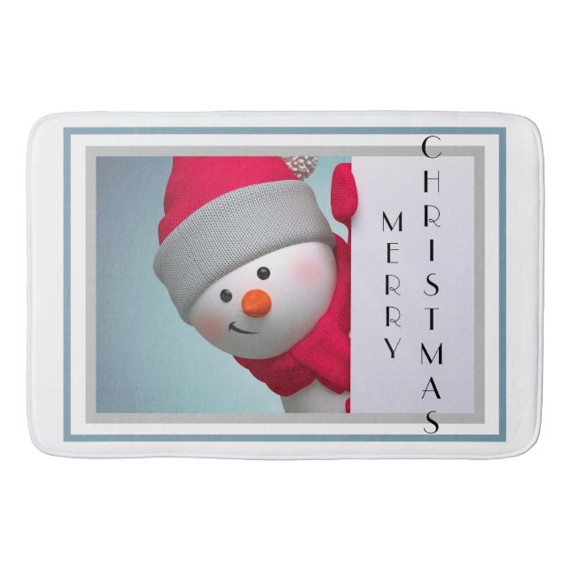 Tapis De Bain Cute Snowman (Devant)