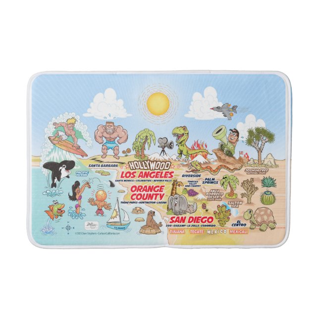 Tapis De Bain Cute SoCal Bath Mat (Devant)