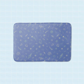 Tapis de bain Cute Space Doodle