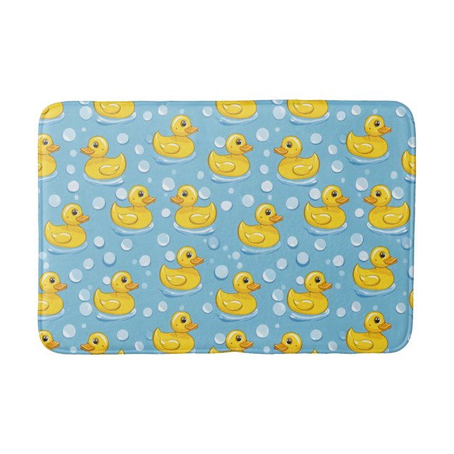 Tapis De Bain Cute Yello Canards en caoutchouc (Devant)