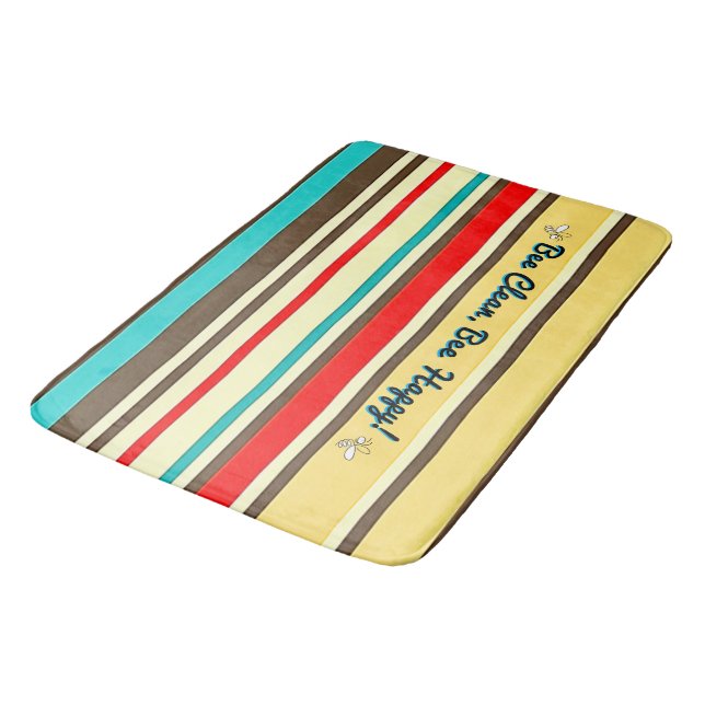 Tapis De Bain Cuve de bain rétro avec abeilles (Angle)