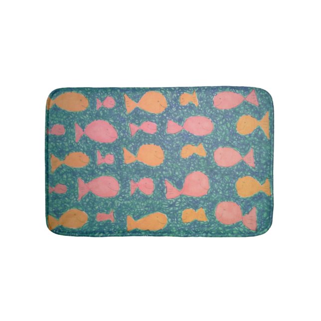 Tapis De Bain Cuve de poisson tropicale (Devant)