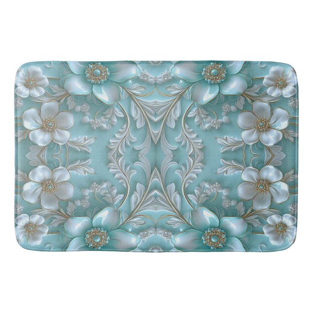 Tapis De Bain Cuve turquoise de bain à vapeur (Devant)