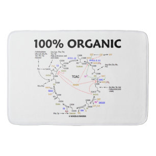 Tapis De Bain Cycle de Krebs organique de 100 pour cent TCAC