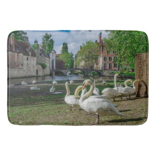 Tapis De Bain Cygnes blancs à Bruges
