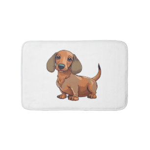 Tapis De Bain Dachshund Chien mignonne