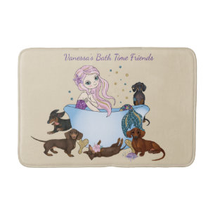 Tapis De Bain Dachshund Mermaid Mat