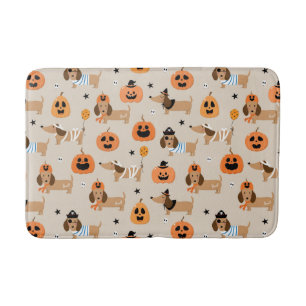 Tapis De Bain Dachshunds en Halloween Costumes Motif
