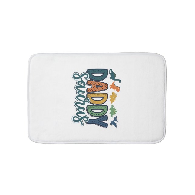 Tapis De Bain Daddy Saurus Papa Dinosaure Mignon Conception de V (Devant)