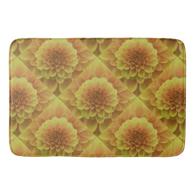 Tapis De Bain Dahlia jaune (Devant)