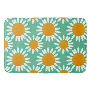 Tapis De Bain Daisies Art folklorique Inspiré Bath Mat