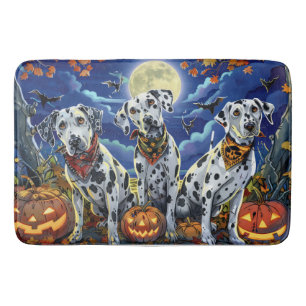 Tapis De Bain Dalmatien Halloween Effrayant
