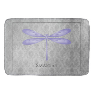 Tapis De Bain Damas de libellule violette