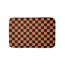 Damier Halloween noir et orange