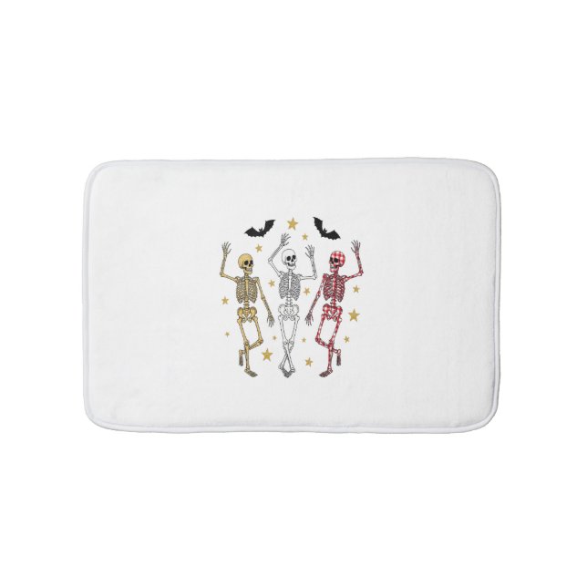 Tapis De Bain Dancing Skeleton Halloween (Devant)