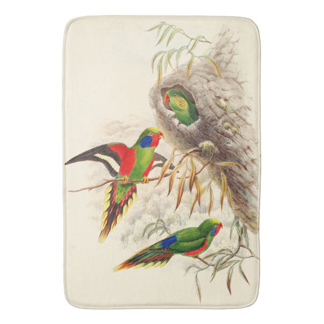 Tapis de bain d'animaux de faune d'oiseaux de (devant Vertical)