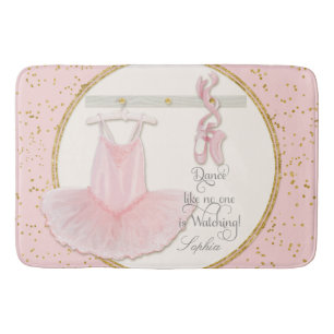Tapis De Bain Danse de tutu de ballerine de pantoufle de ballet
