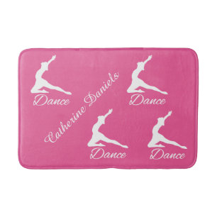 Tapis De Bain DANSE monogramme personnalisé et natte de bain cou
