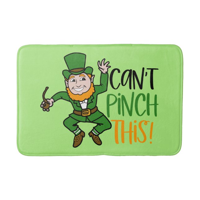 Tapis De Bain Danser Leprechaun ne peut pas le pincher (Devant)