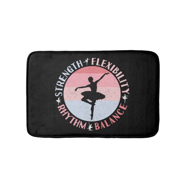 Tapis De Bain Danseuse de Ballet Ballerine - Valeurs de Mentalit (Devant)