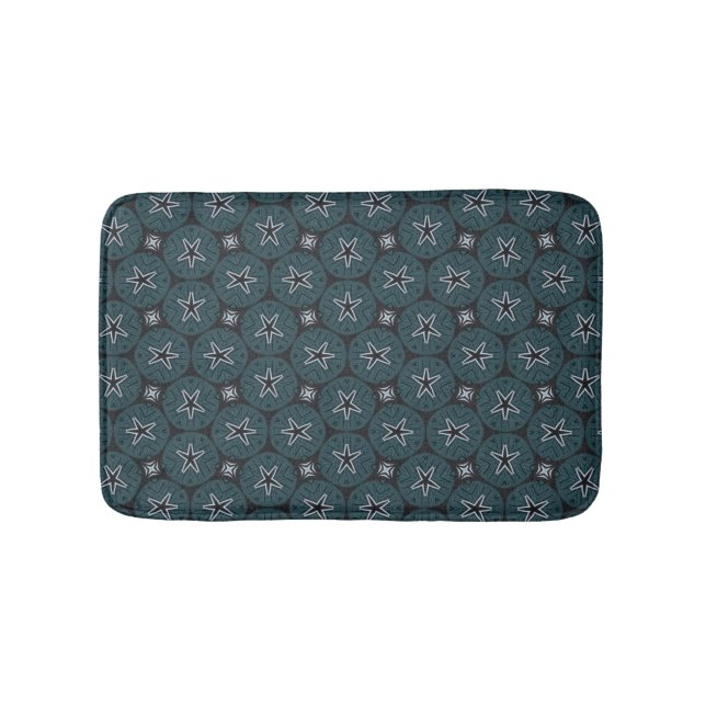 Tapis De Bain Dark Navy Denim Sable de mer Dollar Boy's Room (Devant)