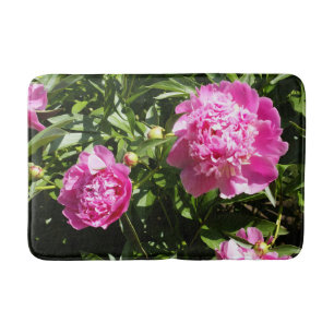 Tapis De Bain Dark rose peonies